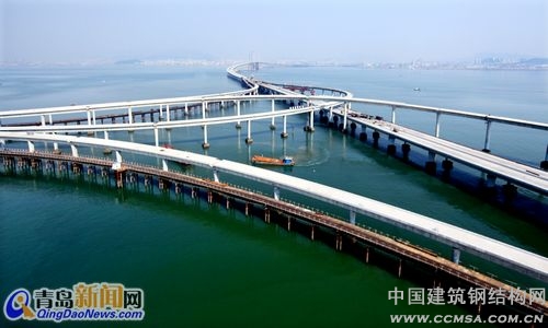 海灣大橋?qū)?ldquo;青島、紅島、黃島”串聯(lián)起宏偉大青島