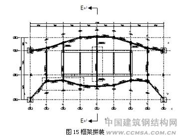 全栓鋼結(jié)構(gòu)超高層建筑框架拼裝圖 \