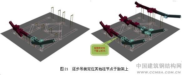 全栓鋼結(jié)構(gòu)超高層建筑吊裝定位圖 \