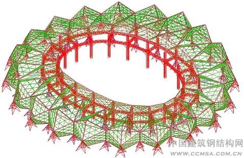 單層折面空間網(wǎng)格結(jié)構(gòu) \