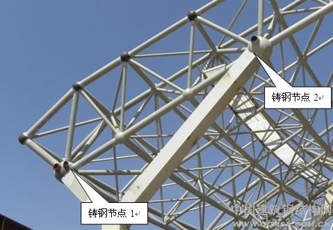 鑄鋼球節(jié)點設(shè)計與力學(xué)性能分 析 \