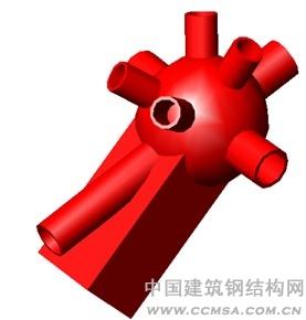 鑄鋼球節(jié)點設(shè)計與力學(xué)性能分 析 \