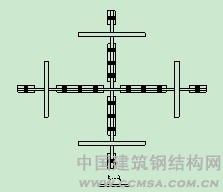 多層實(shí)腹式鋼骨柱節(jié)點(diǎn)處 理 \