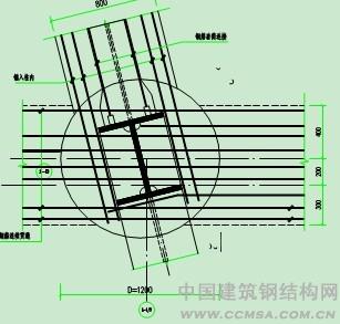 多層實(shí)腹式鋼骨柱節(jié)點(diǎn)處 理 \